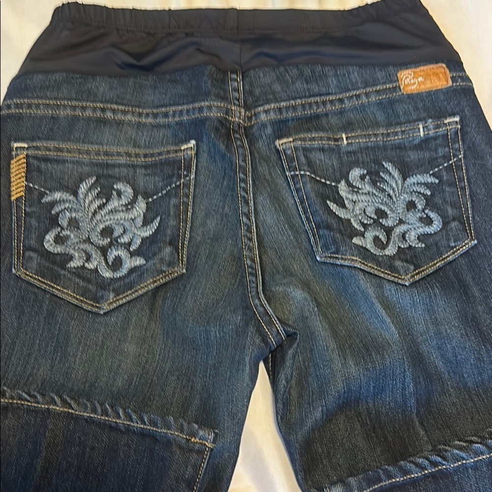 Paige Laurel Canyon Low Rise Boot Cut Maternity Jeans 27x32